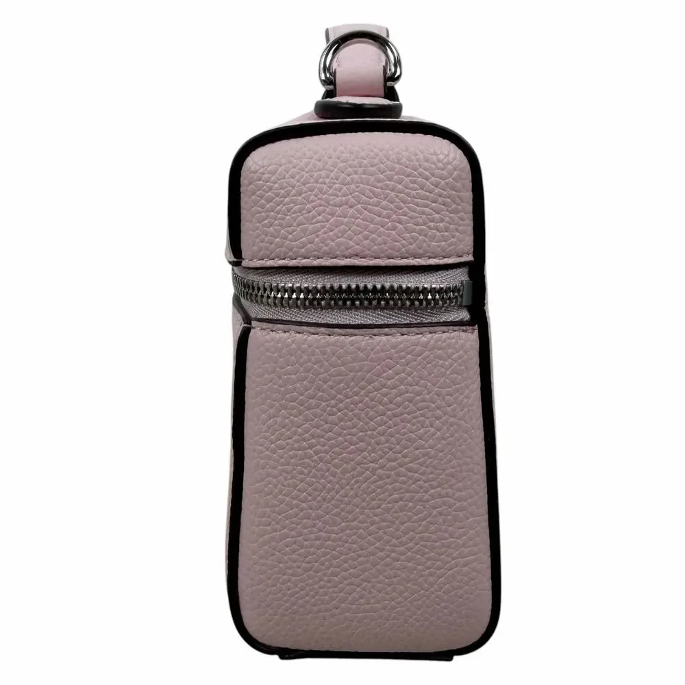 Tory Burch Slim Romy Top Handle Bag Leather Crossbody Bag Rose Pink